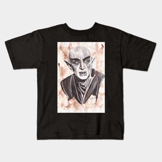 Count Orlok (Nosferatu) Kids T-Shirt by lucafon18